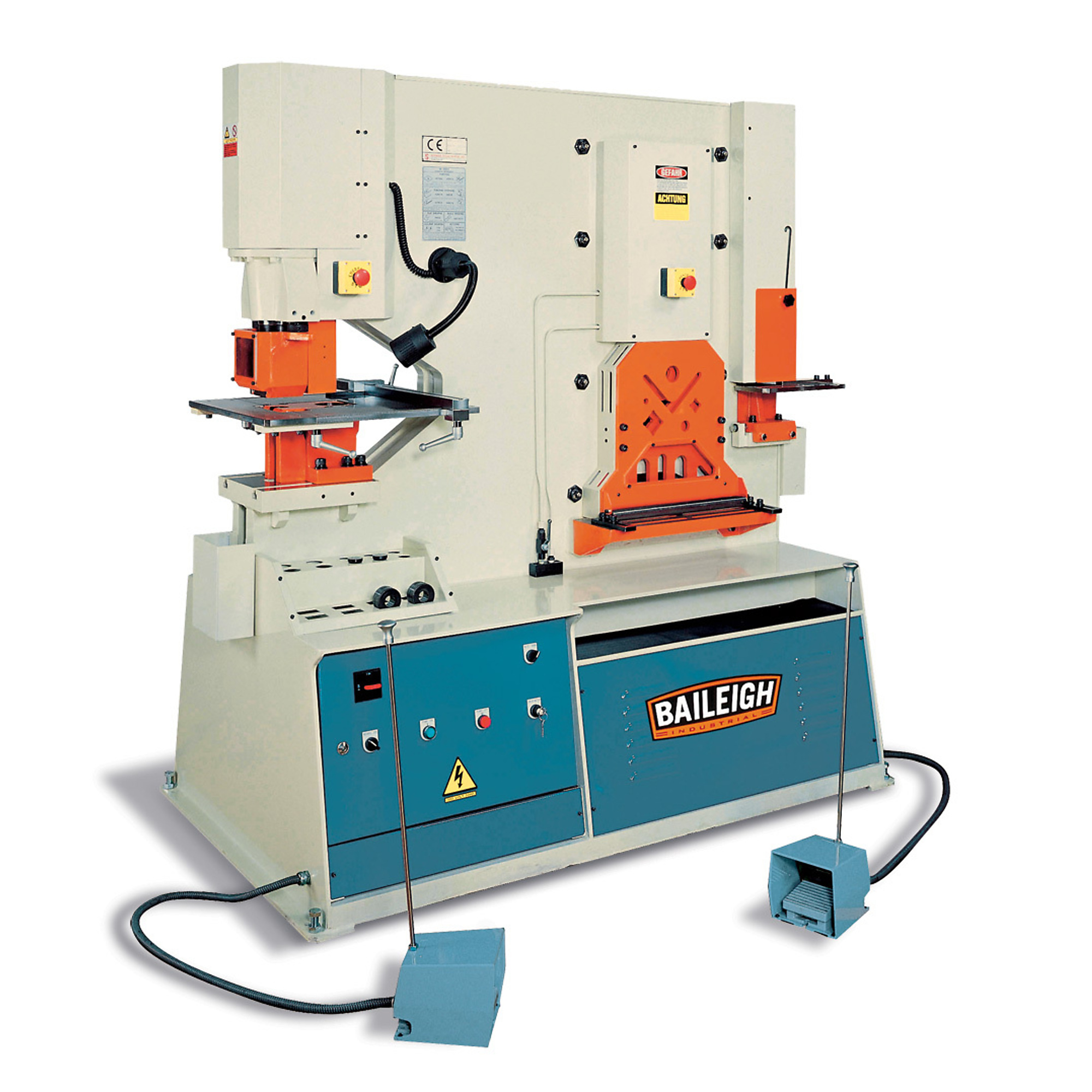 Baileigh Hydraulic Ironworker — 220V, 3-Phase, 95 Ton, 5 Stations, Model# SW-95